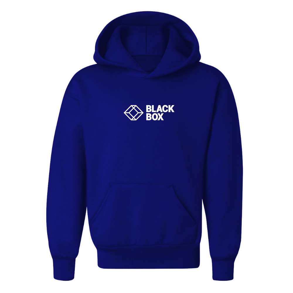 Youth Black Box Logo Pullover Hoodie