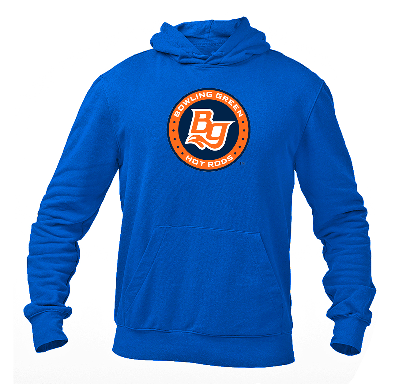 Men's Bowling Green Hot Rods Logo Pullover Hoodie