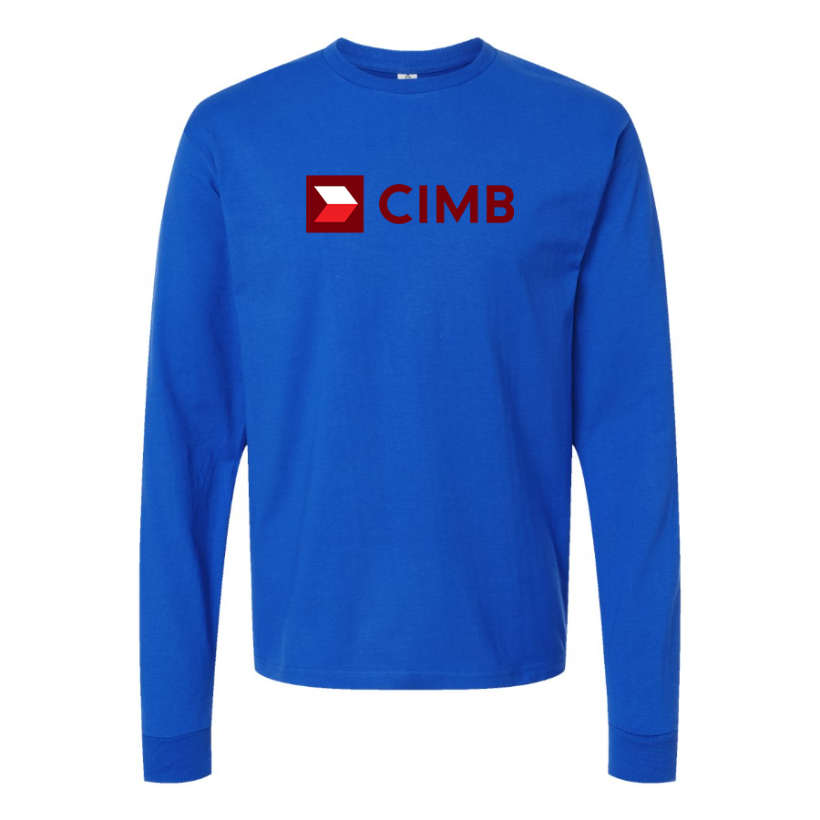Men's CIMB Logo Cotton Long Sleeve T-Shirt