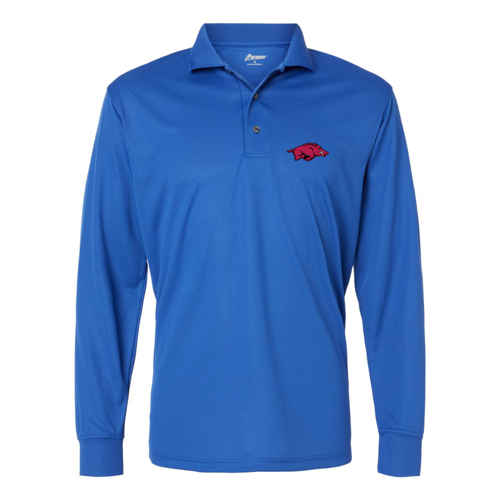 Men's Arkansas Razorbacks Paragon Prescott Long Sleeve Polo