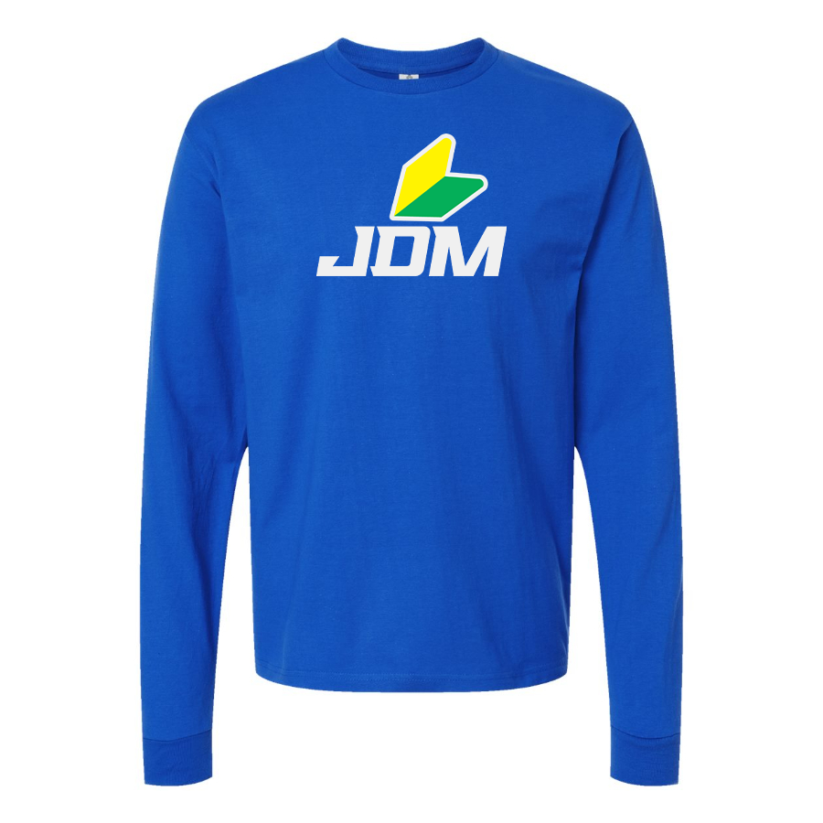 Men's JDM Logo Cotton Long Sleeve T-Shirt