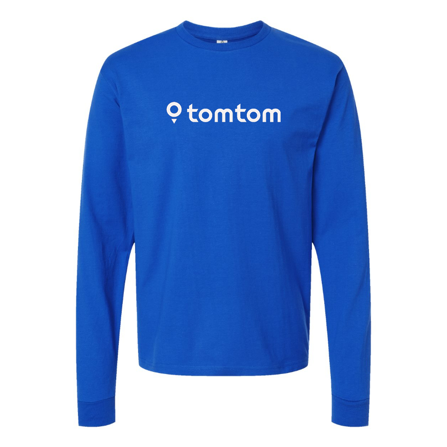 Men's TomTom Logo Cotton Long Sleeve T-Shirt