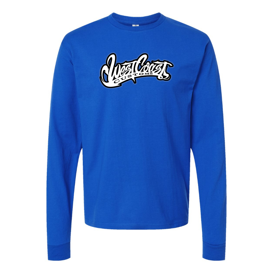 Men's West Coast Customs Logo Cotton Long Sleeve T-Shirt