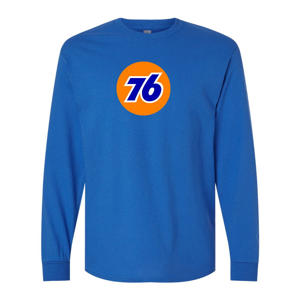 Men's 76 Gas Station Gildan Heavy Cotton Long Sleeve T-Shirt