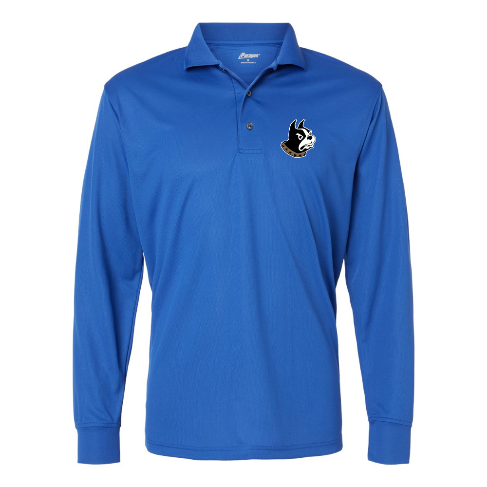 Men's Woffrd Terriers Paragon Prescott Long Sleeve Polo
