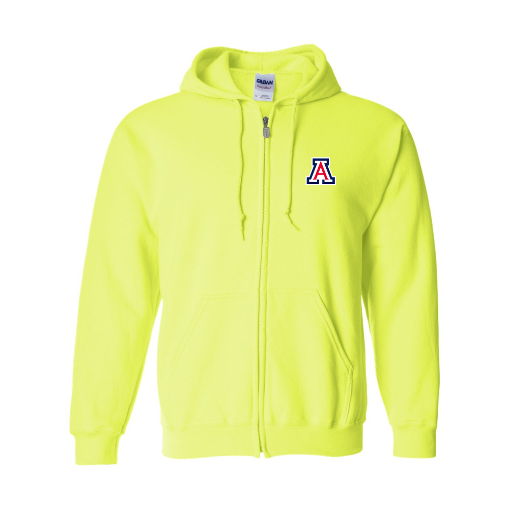 Men's Arizona Wildcats Gildan Heavy Blend Full Zip Hooded Sweatshirt