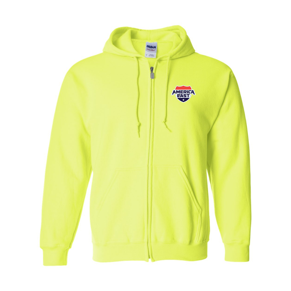 Men's America East Conference Gildan Heavy Blend Full Zip Hooded Sweatshirt