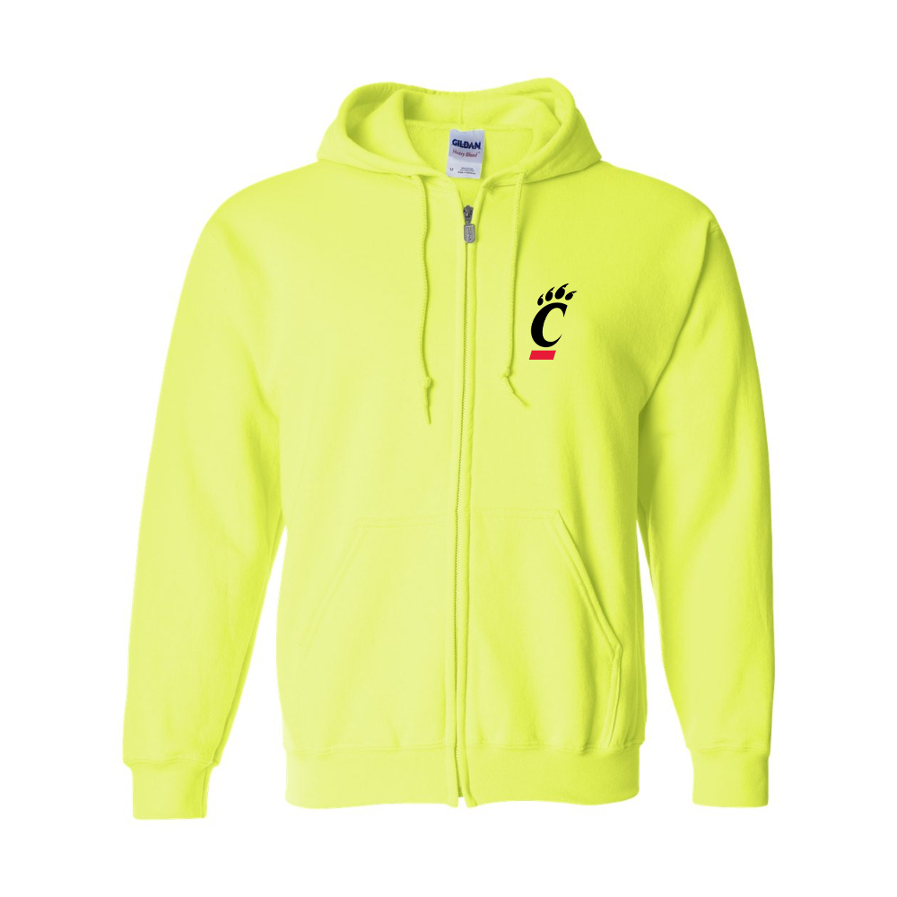 Men's Cincinnati Bearcats Gildan Heavy Blend Full Zip Hooded Sweatshirt