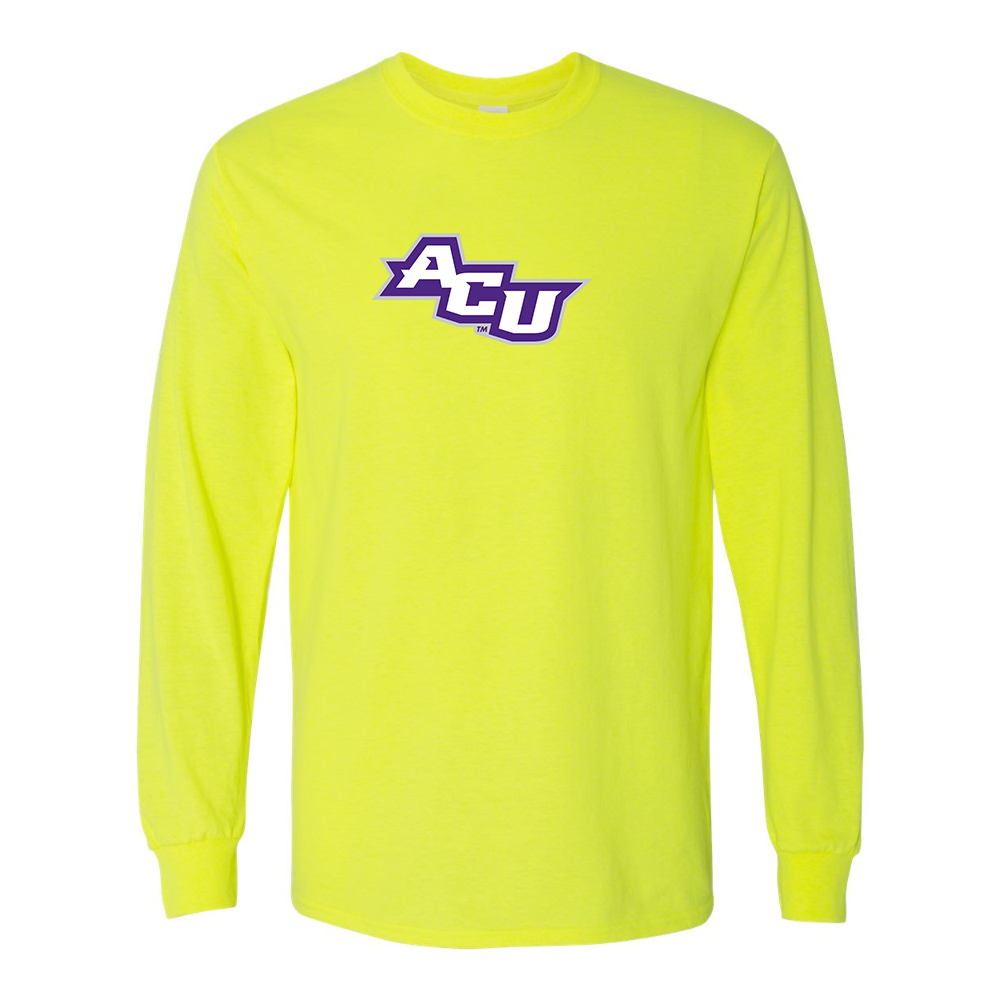 Men's Abilene Christian Wildcats Gildan Heavy Cotton Long Sleeve T-Shirt
