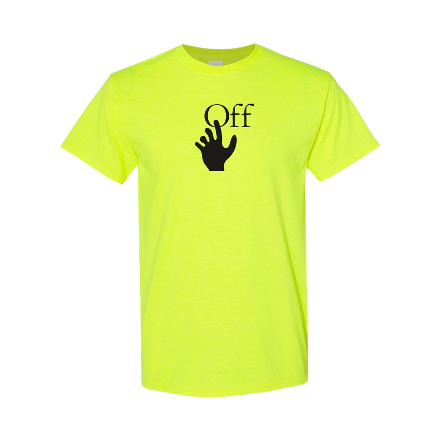 Men's Off-White Hand Logo Cotton T-Shirt