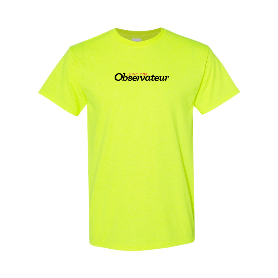 Men's Le Nouvel Observateur Logo Cotton T-Shirt