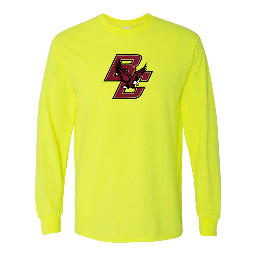 Men's Boston College Eagles Gildan Heavy Cotton Long Sleeve T-Shirt