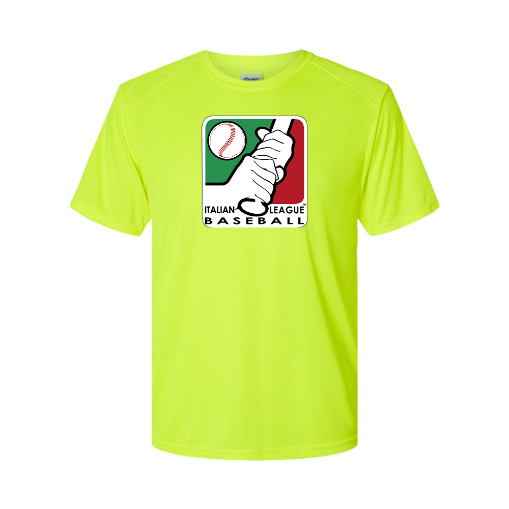 Men's Italian Baseball League Logo Performance T-Shirt