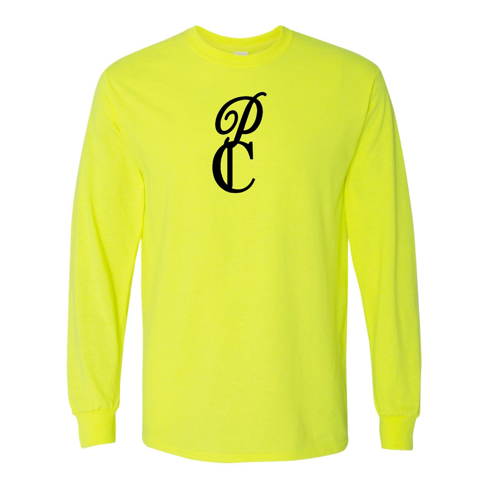 Men's P & C Black Gildan Heavy Cotton Long Sleeve T-Shirt