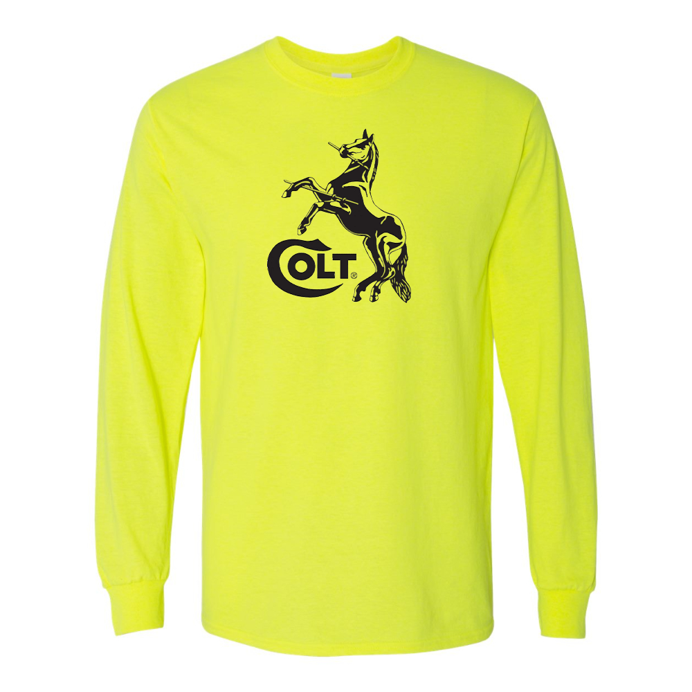 Men's Colt Horse Gildan Heavy Cotton Long Sleeve T-Shirt