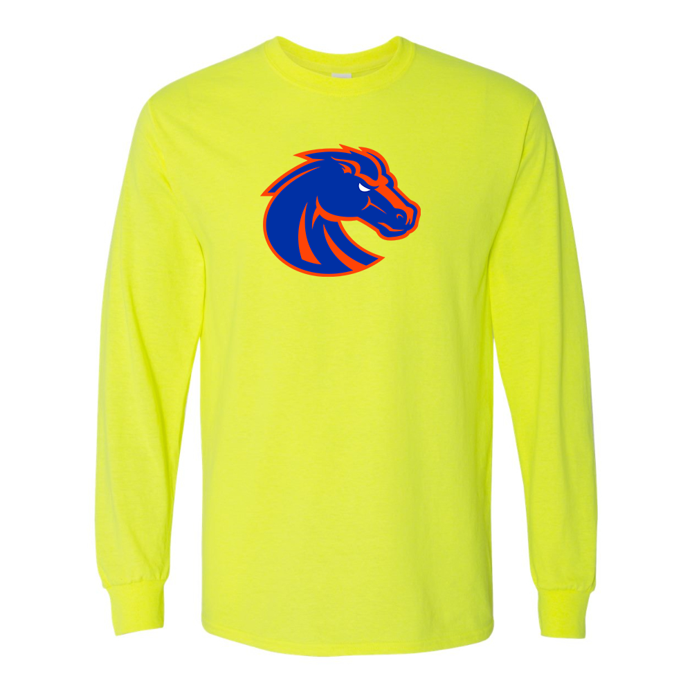 Men's Boise State Broncos Gildan Heavy Cotton Long Sleeve T-Shirt