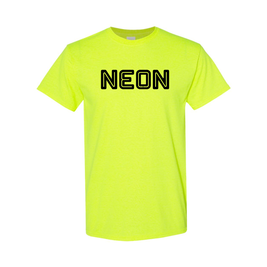 Men's Neon Logo Cotton T-Shirt