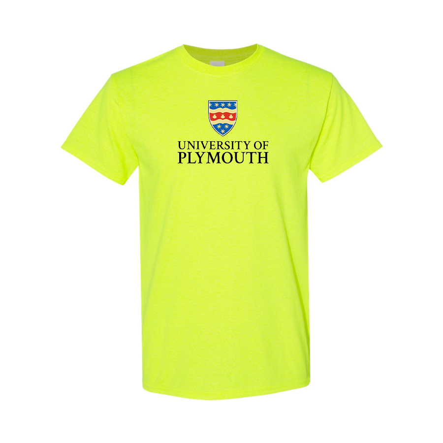 Men's University of Plymouth Logo Cotton T-Shirt