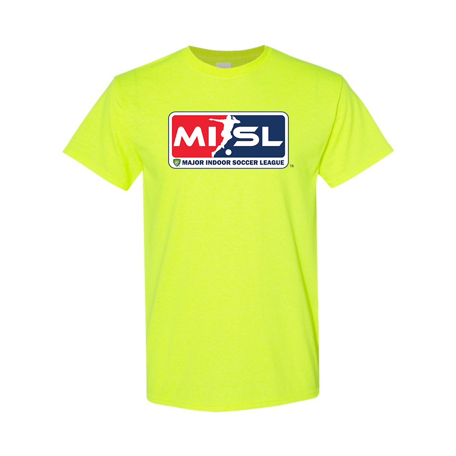 Men's Major Indoor Soccer League Logo Cotton T-Shirt