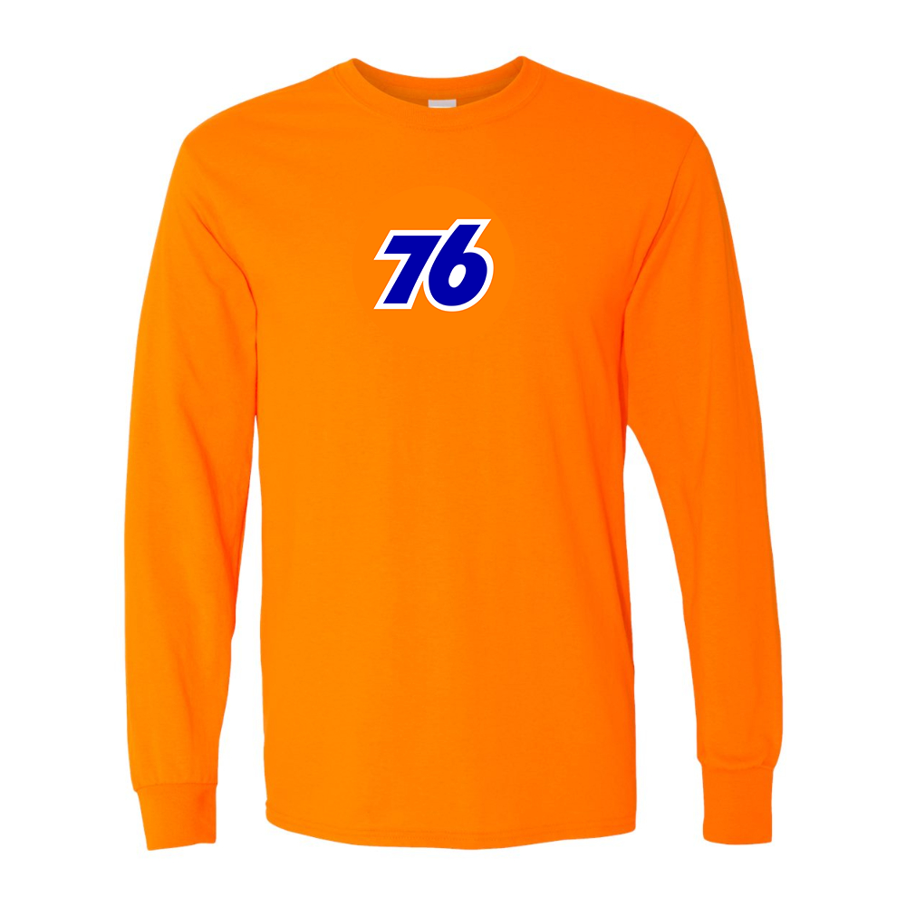 Men's 76 Gas Station Gildan Heavy Cotton Long Sleeve T-Shirt