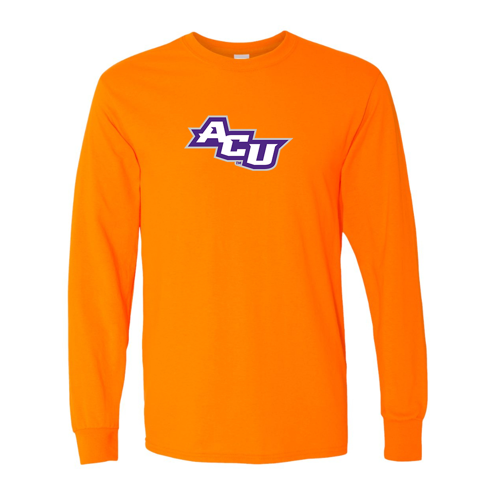 Men's Abilene Christian Wildcats Gildan Heavy Cotton Long Sleeve T-Shirt