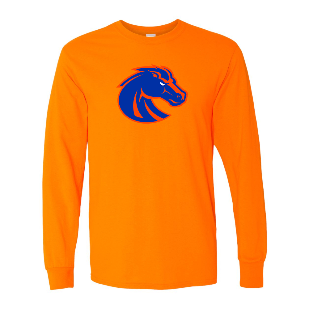 Men's Boise State Broncos Gildan Heavy Cotton Long Sleeve T-Shirt