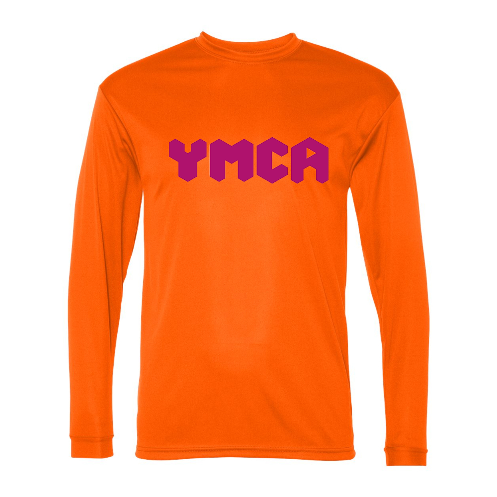 Men's YMCA Mauve Performance Long Sleeve T-Shirt