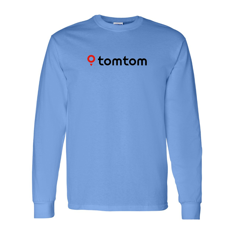 Men's TomTom Logo Cotton Long Sleeve T-Shirt