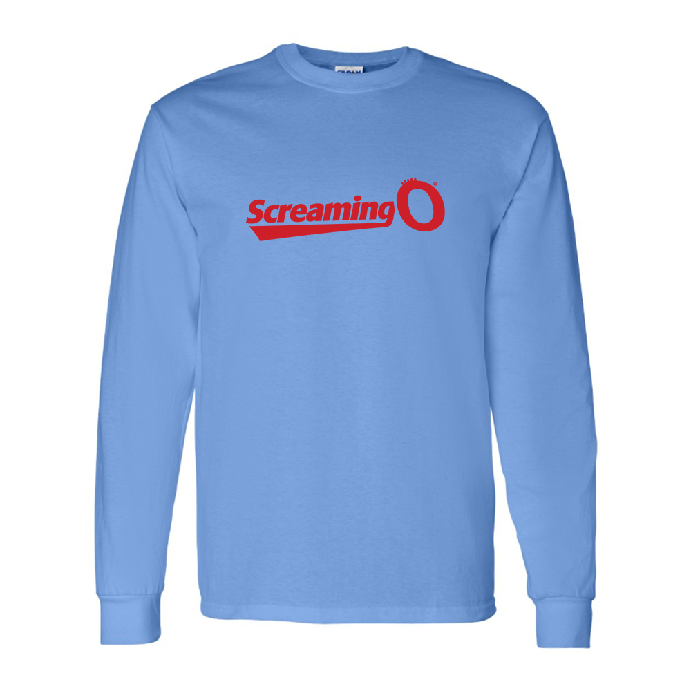 Men's ScreamingO Logo Cotton Long Sleeve T-Shirt