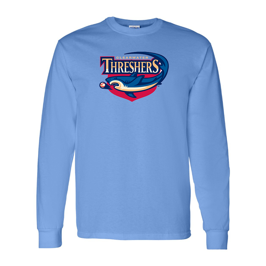 Men's Clearwater Threshers Logo Cotton Long Sleeve T-Shirt