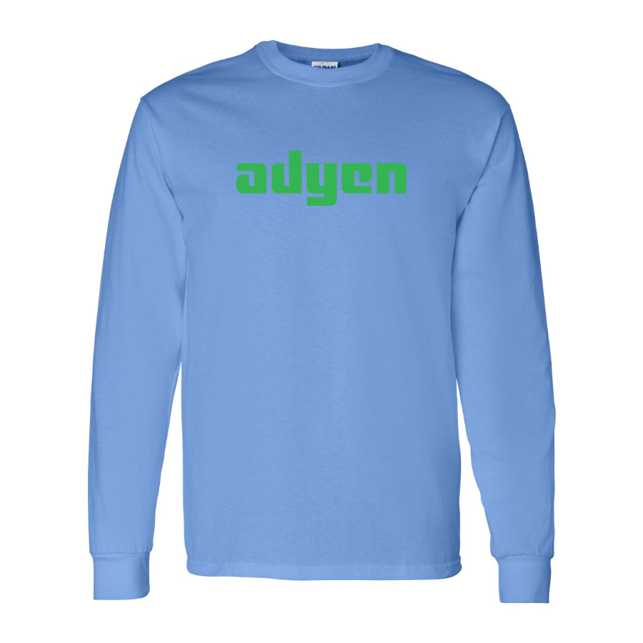Men's Adyen Logo Cotton Long Sleeve T-Shirt