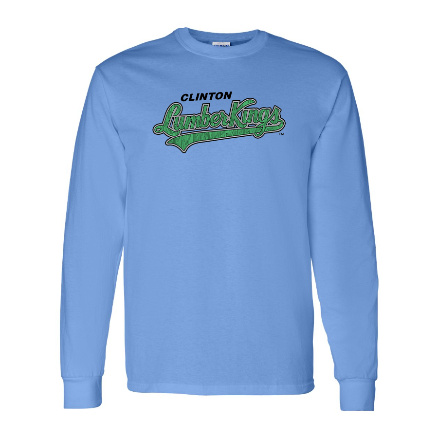 Men's Clinton LumberKings Logo Cotton Long Sleeve T-Shirt