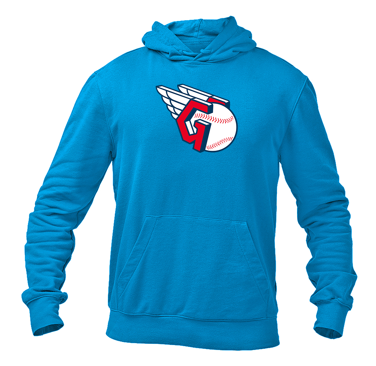 Men's Cleveland Guardians Logo Pullover Hoodie