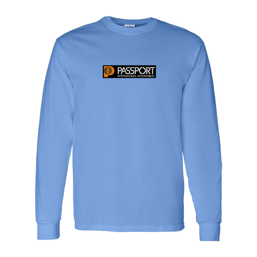Men's Passport Logo Cotton Long Sleeve T-Shirt