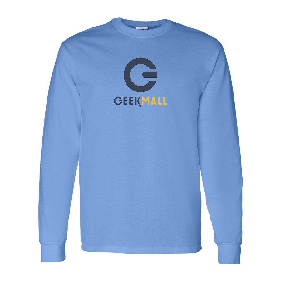 Men's Geekmall Logo Cotton Long Sleeve T-Shirt