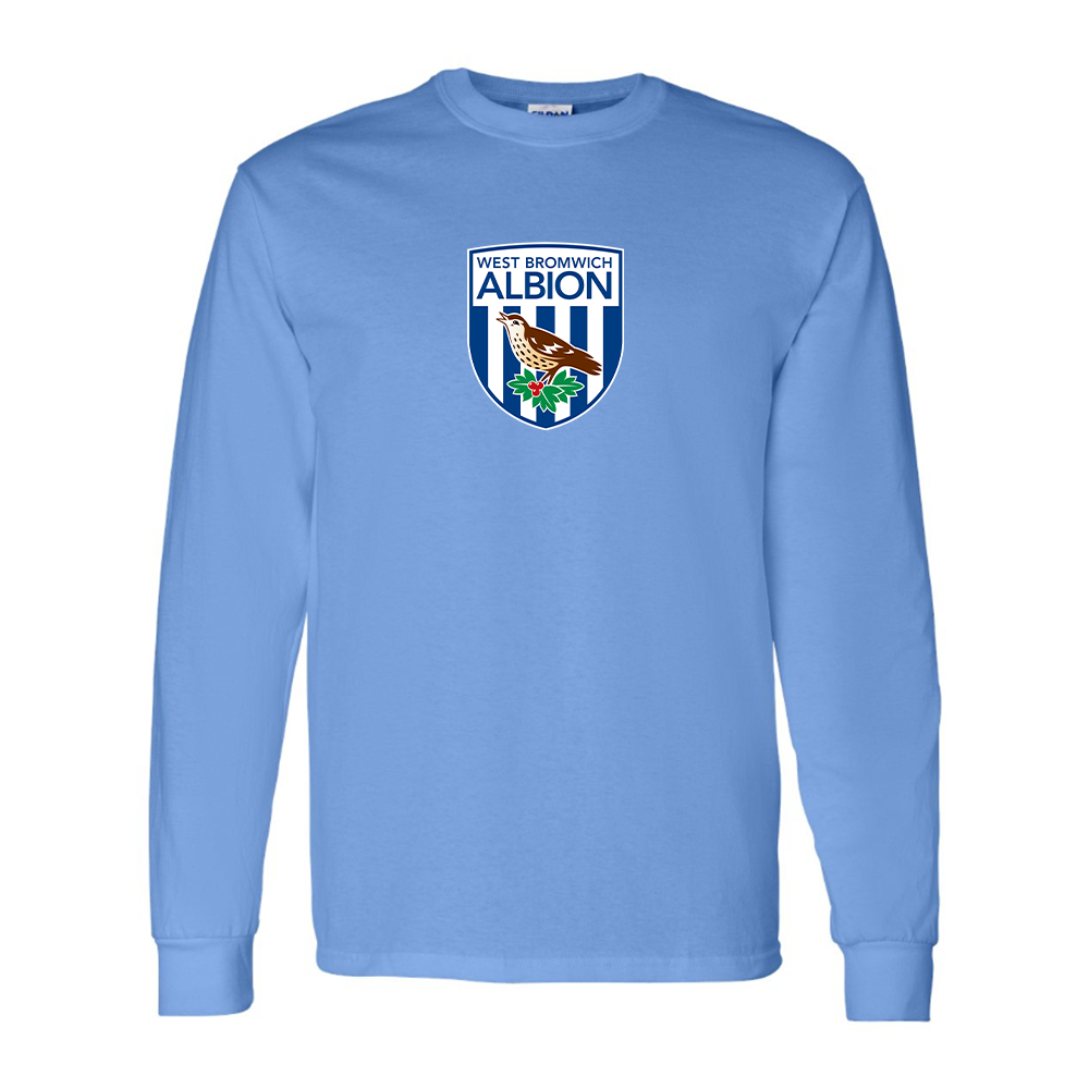 Men's West Bromwich Albion Soccer Cotton Long Sleeve T-Shirt