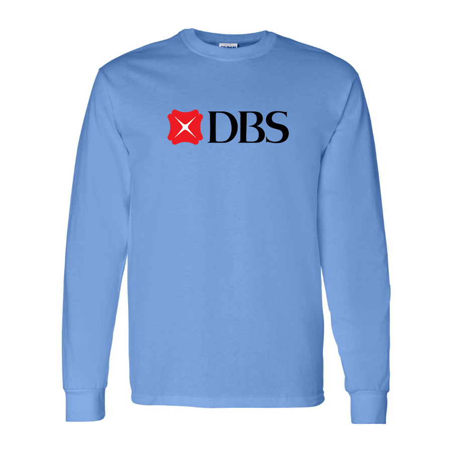 Men's DBS Bank Logo Cotton Long Sleeve T-Shirt