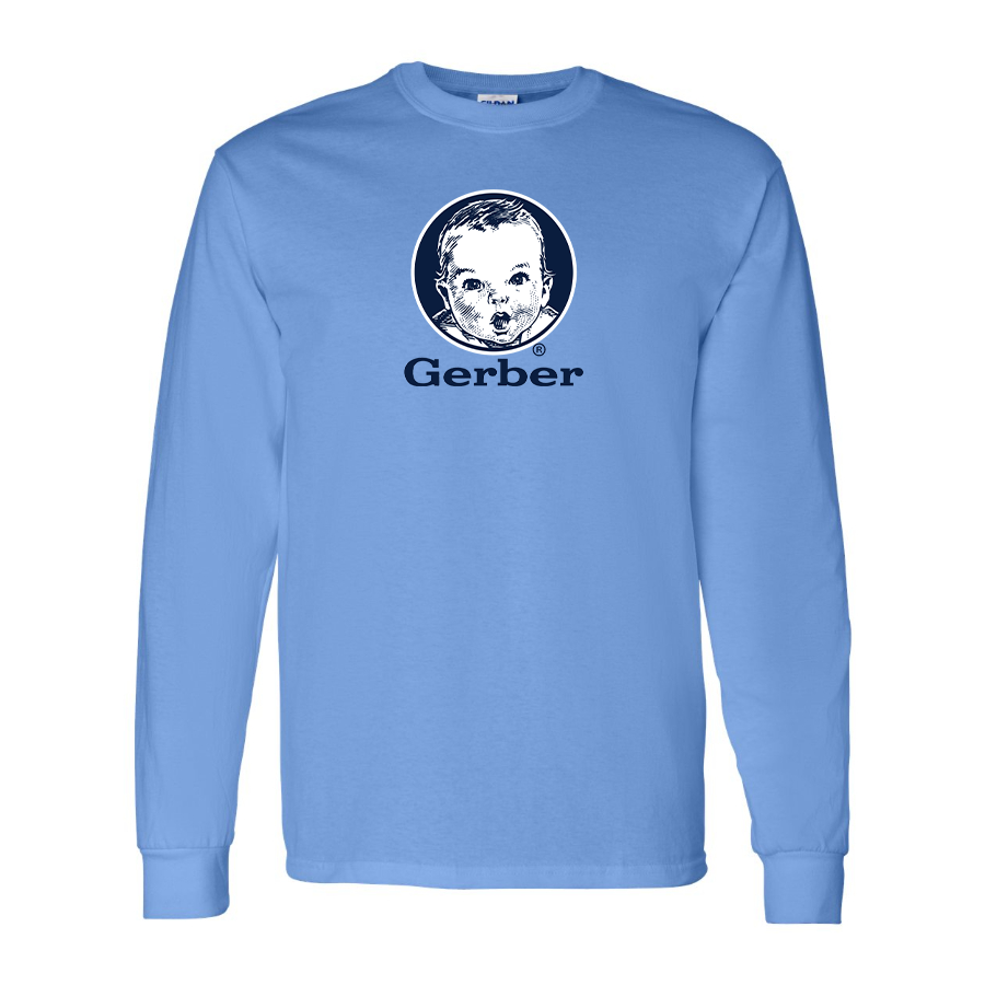 Men's Gerber Logo Cotton Long Sleeve T-Shirt