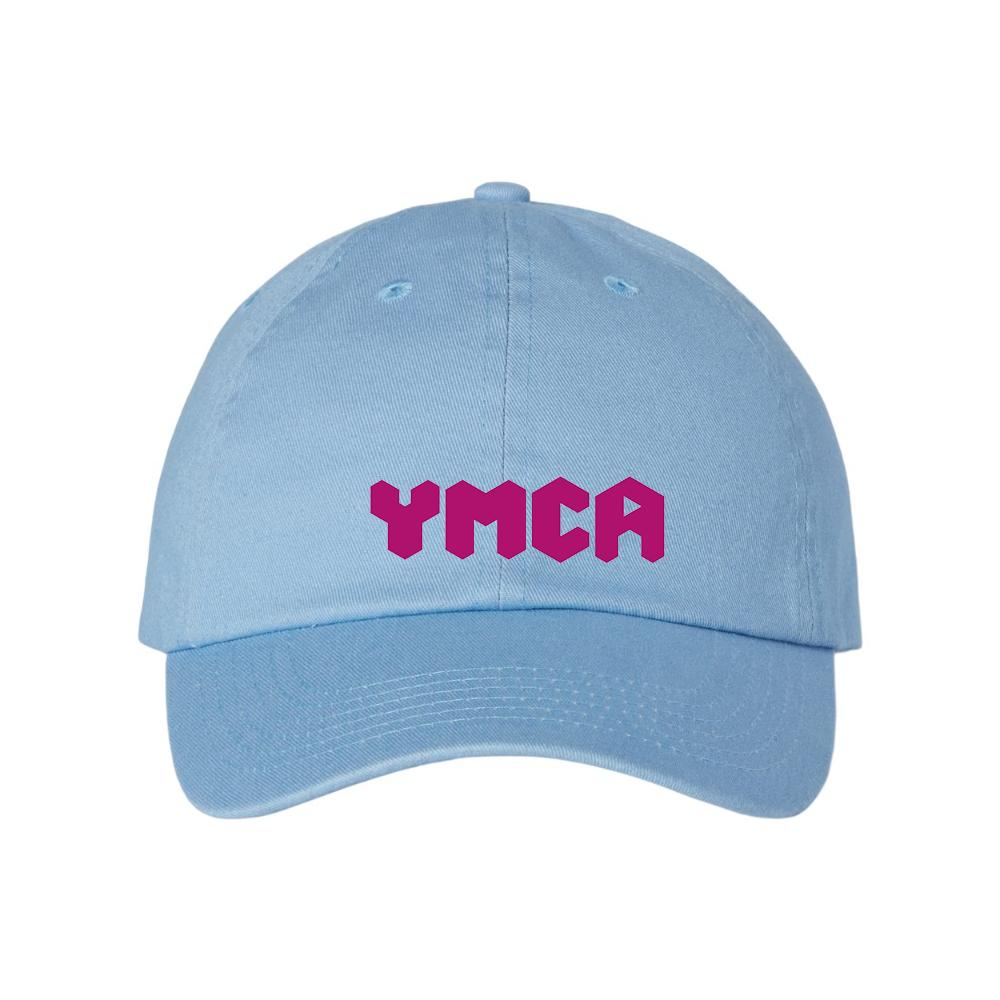 YMCA Mauve Valucap Adult Bio-Washed Classic Dad Hat