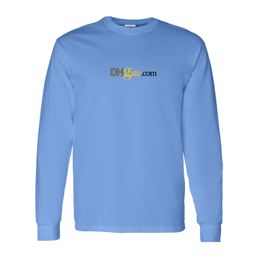 Men's DHgate Logo Cotton Long Sleeve T-Shirt