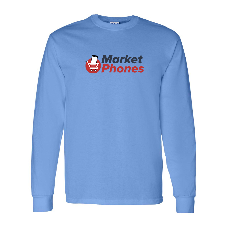Men's MarketPhones.com Logo Cotton Long Sleeve T-Shirt