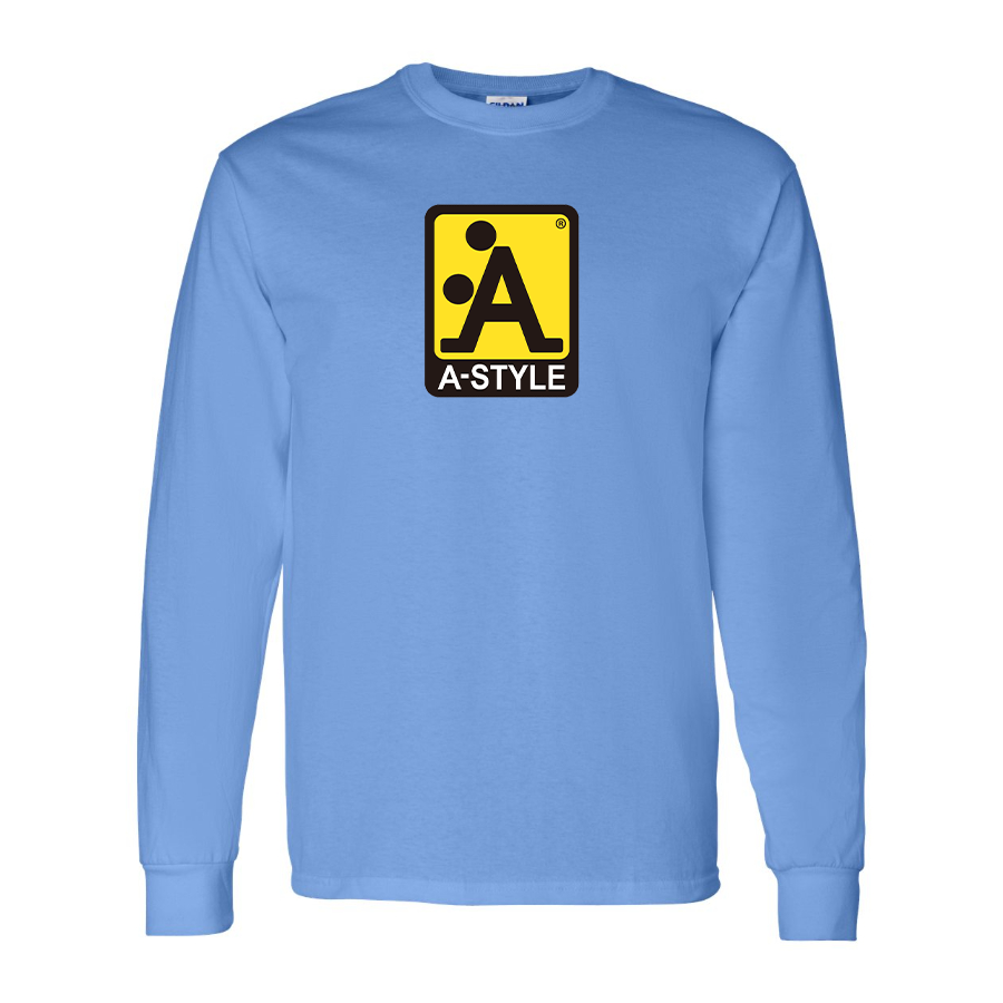 Men's A Style Logo Cotton Long Sleeve T-Shirt