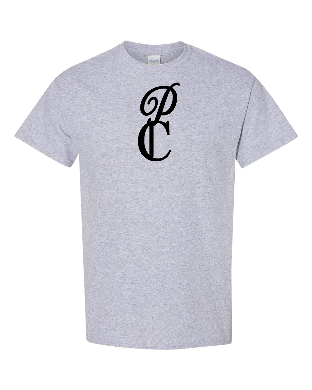 Men's P & C Black Gildan Heavy Cotton T-Shirt
