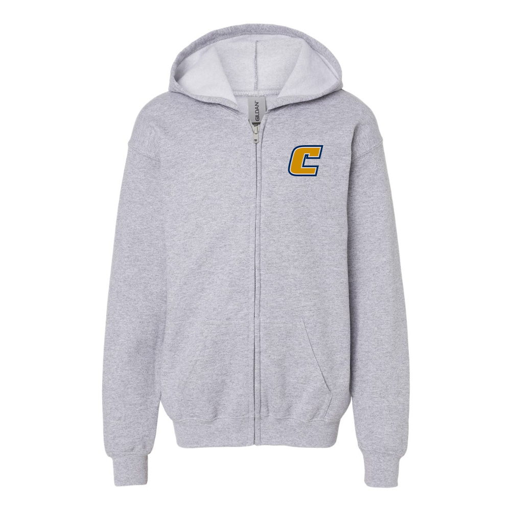 Youth Chattanooga Mocs Gildan Heavy Blend Full Zip Hooded Sweatshirt