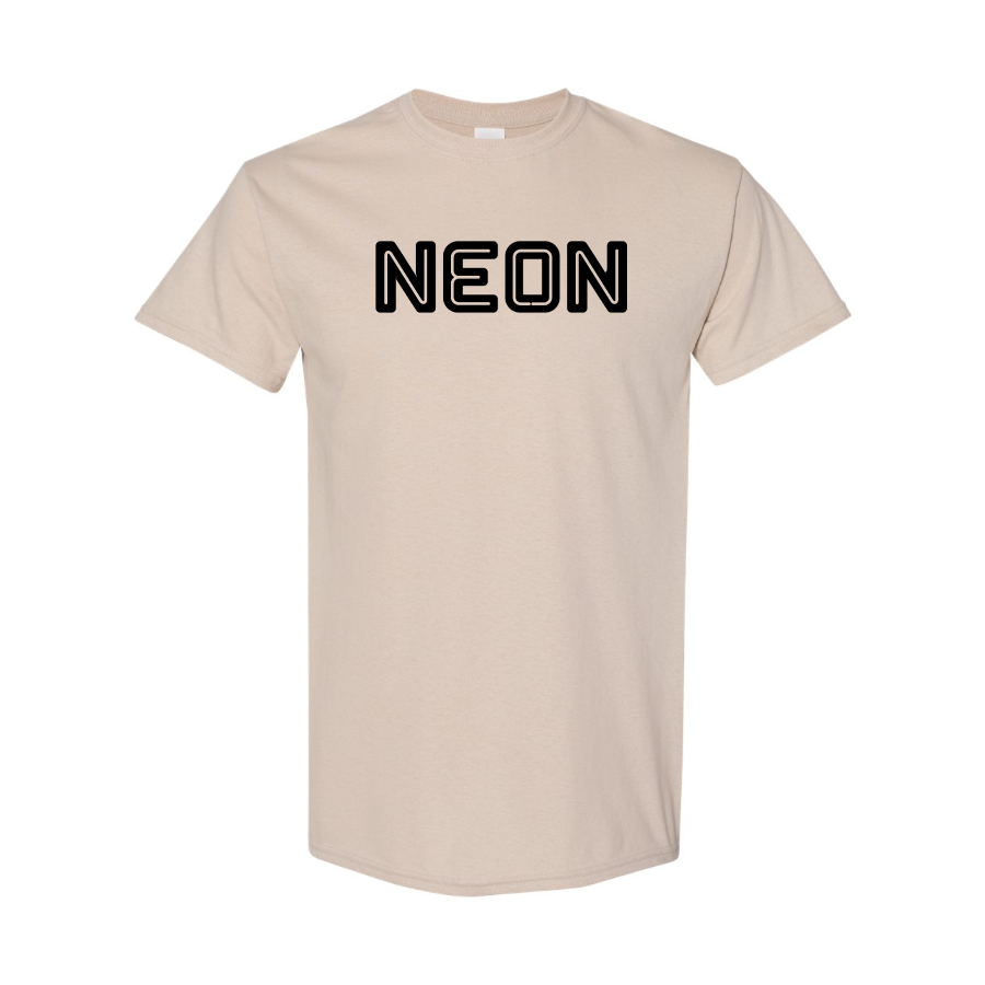 Men's Neon Logo Cotton T-Shirt