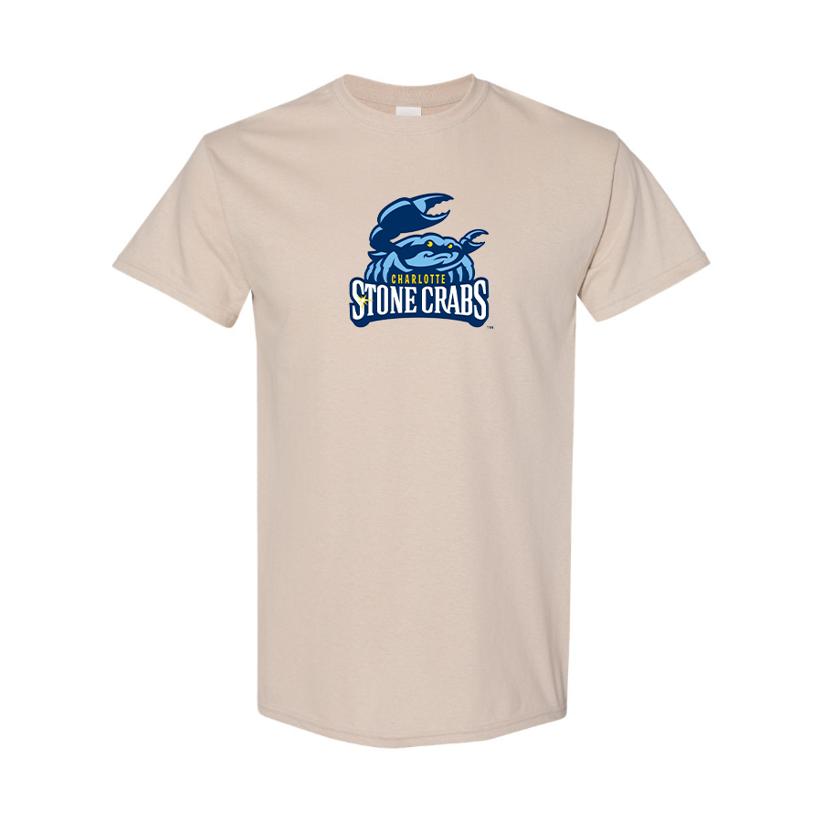 Men's Charlotte Stone Crabs Logo Cotton T-Shirt