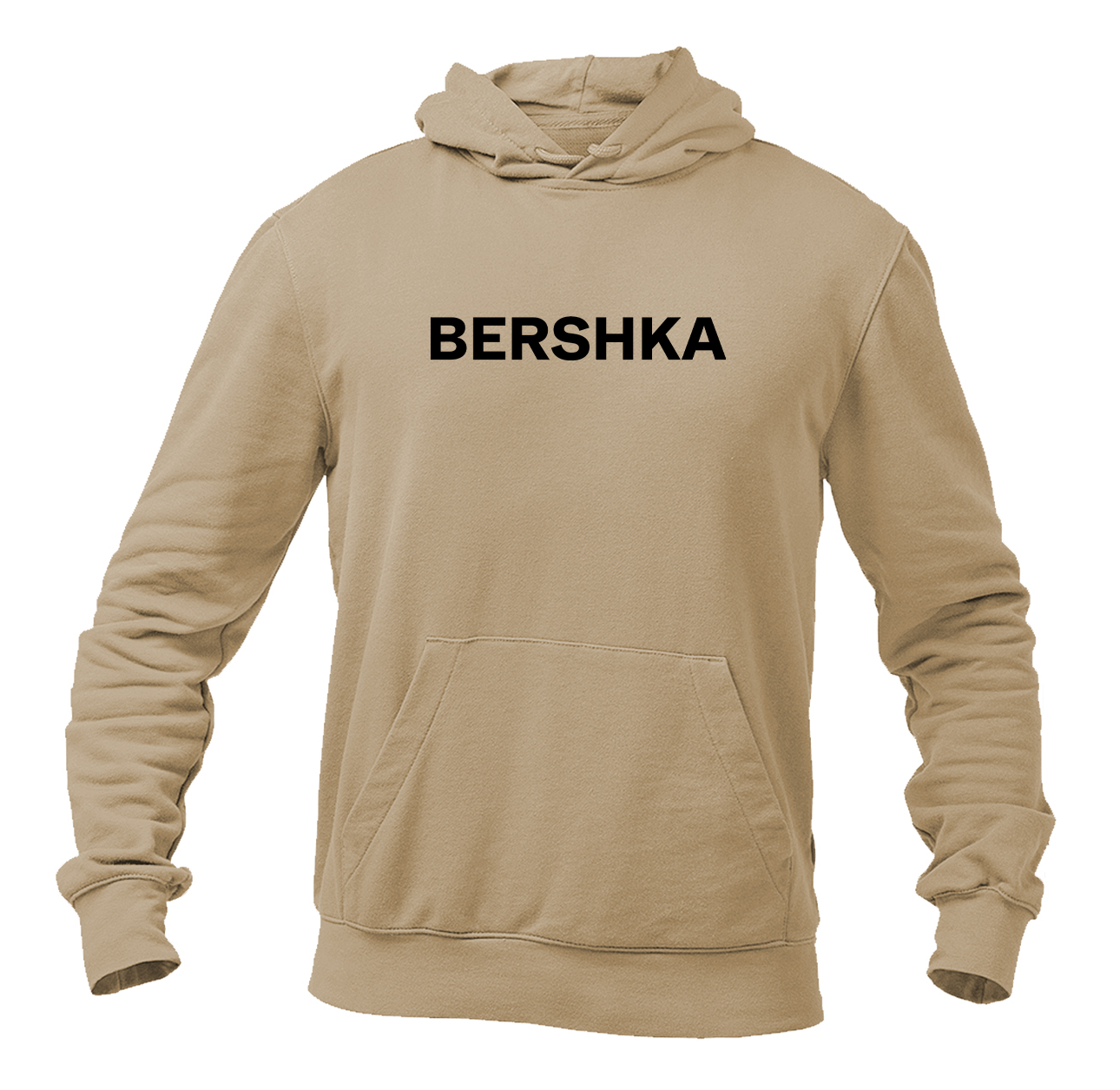 Men's Bershka Logo Pullover Hoodie