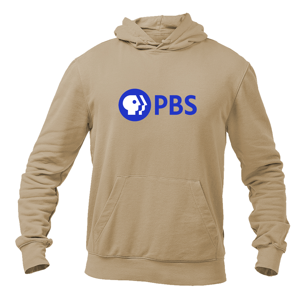 Men's PBS Blue Softstyle Midweight Hooded Sweatshirt