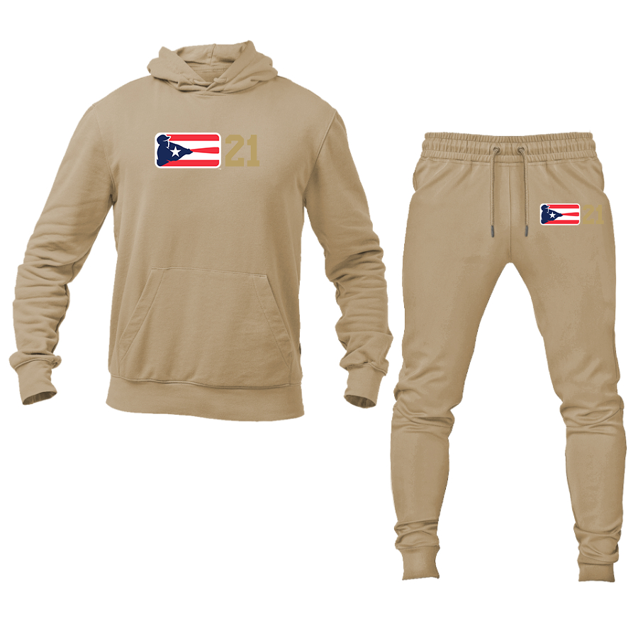 Men's Liga de Beisbol Profesional Roberto Clemente Logo Hoodie Joggers Set