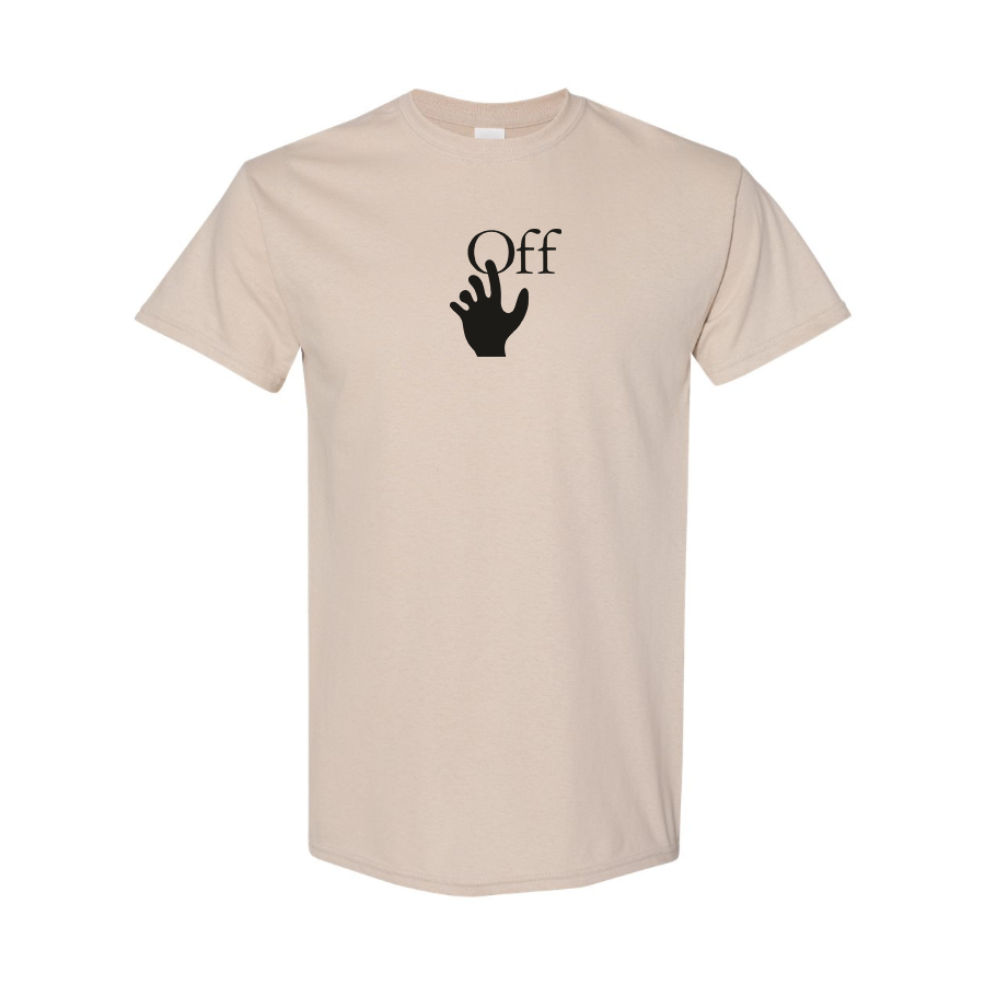 Men's Off-White Hand Logo Cotton T-Shirt